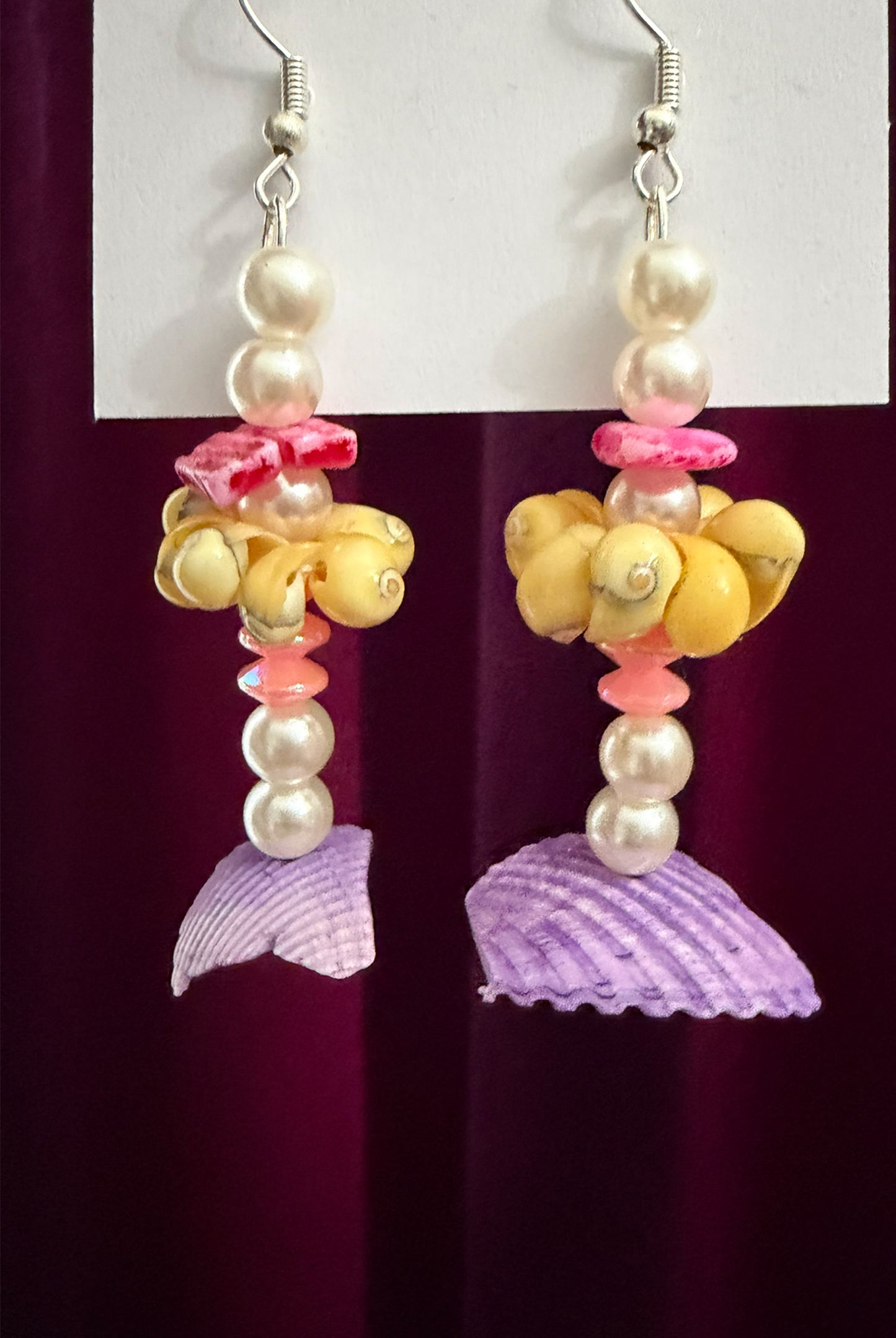 Mermaid Essence Multi-Textured Drop Earrings