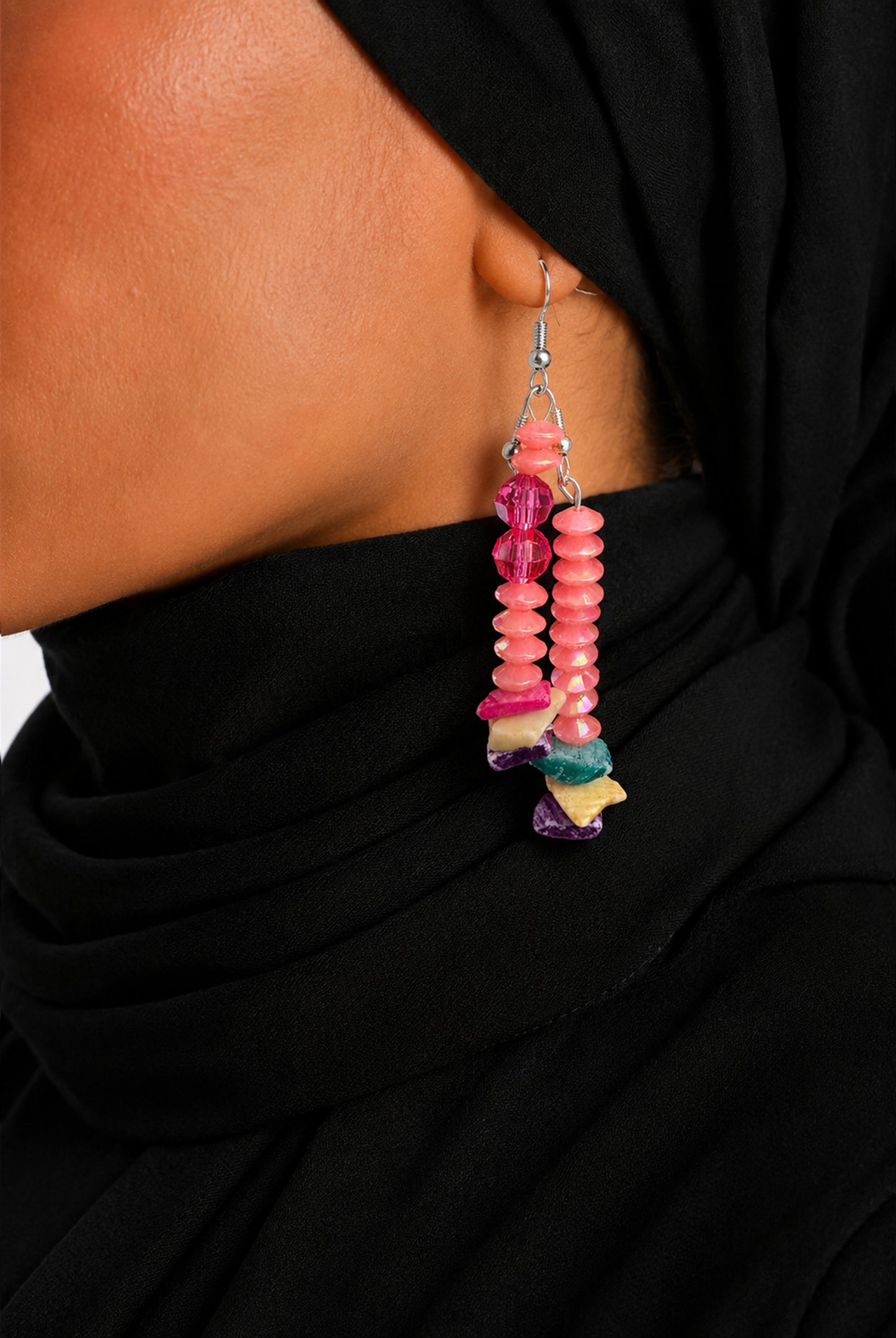 Refined Pastel Bead & Pearl Statement Drops