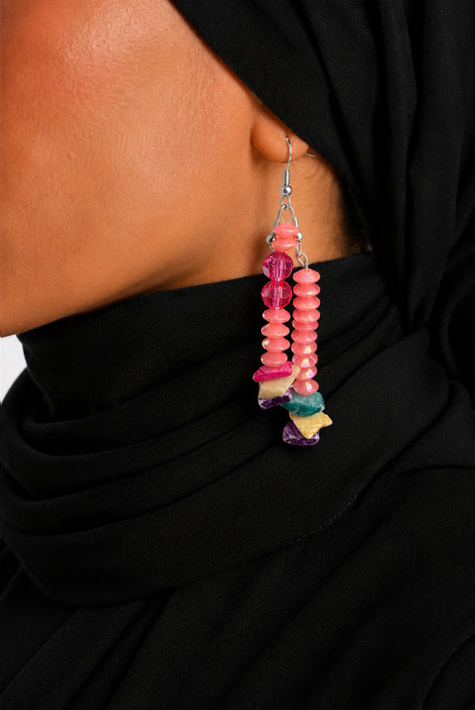 Refined Pastel Bead & Pearl Statement Drops