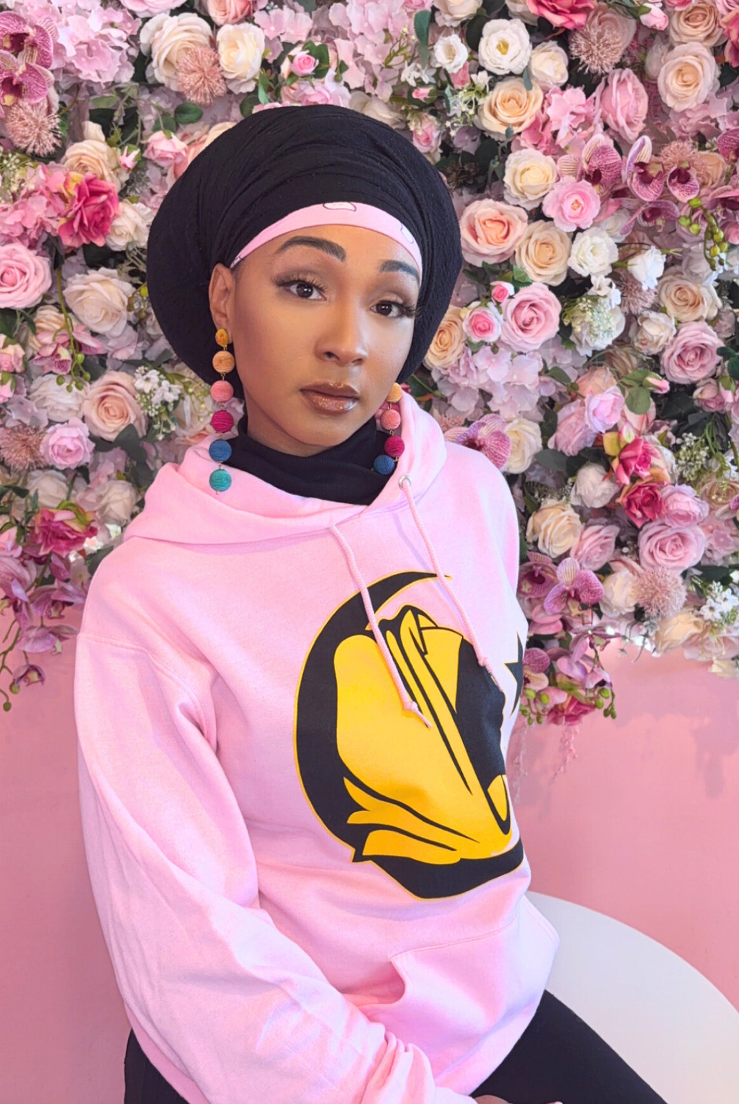 HC Signature Hoodie Pink & Yellow Glow