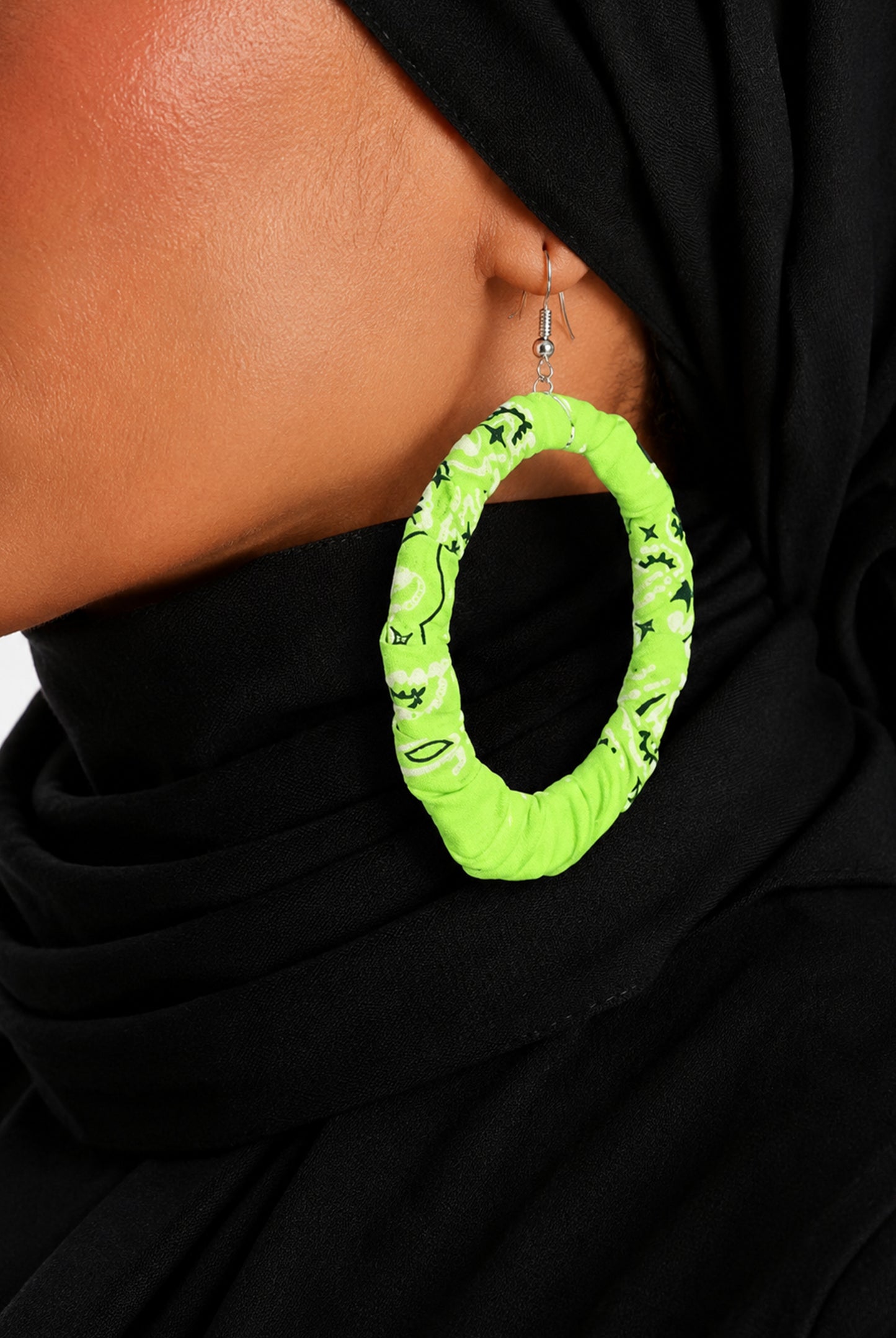 The Lime Bandana Hoop Drops