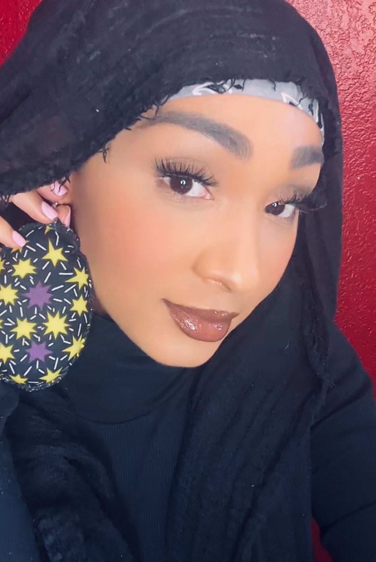 Handmade Ankara Oval Drop Earrings
