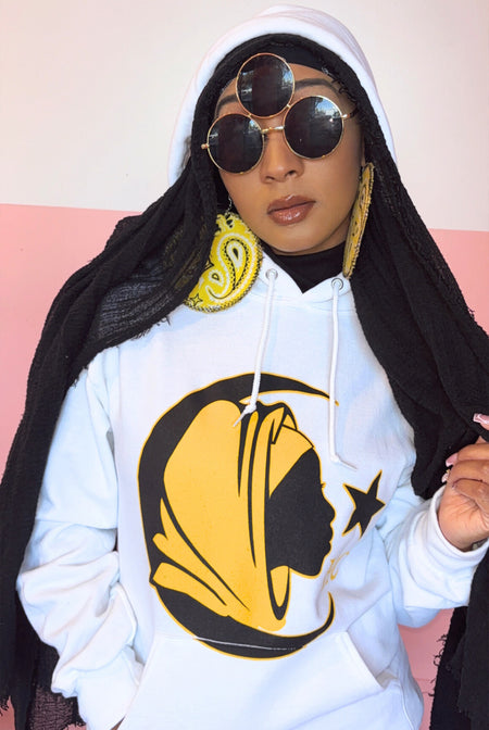 HC Signature Hoodie White & Yellow Vibe