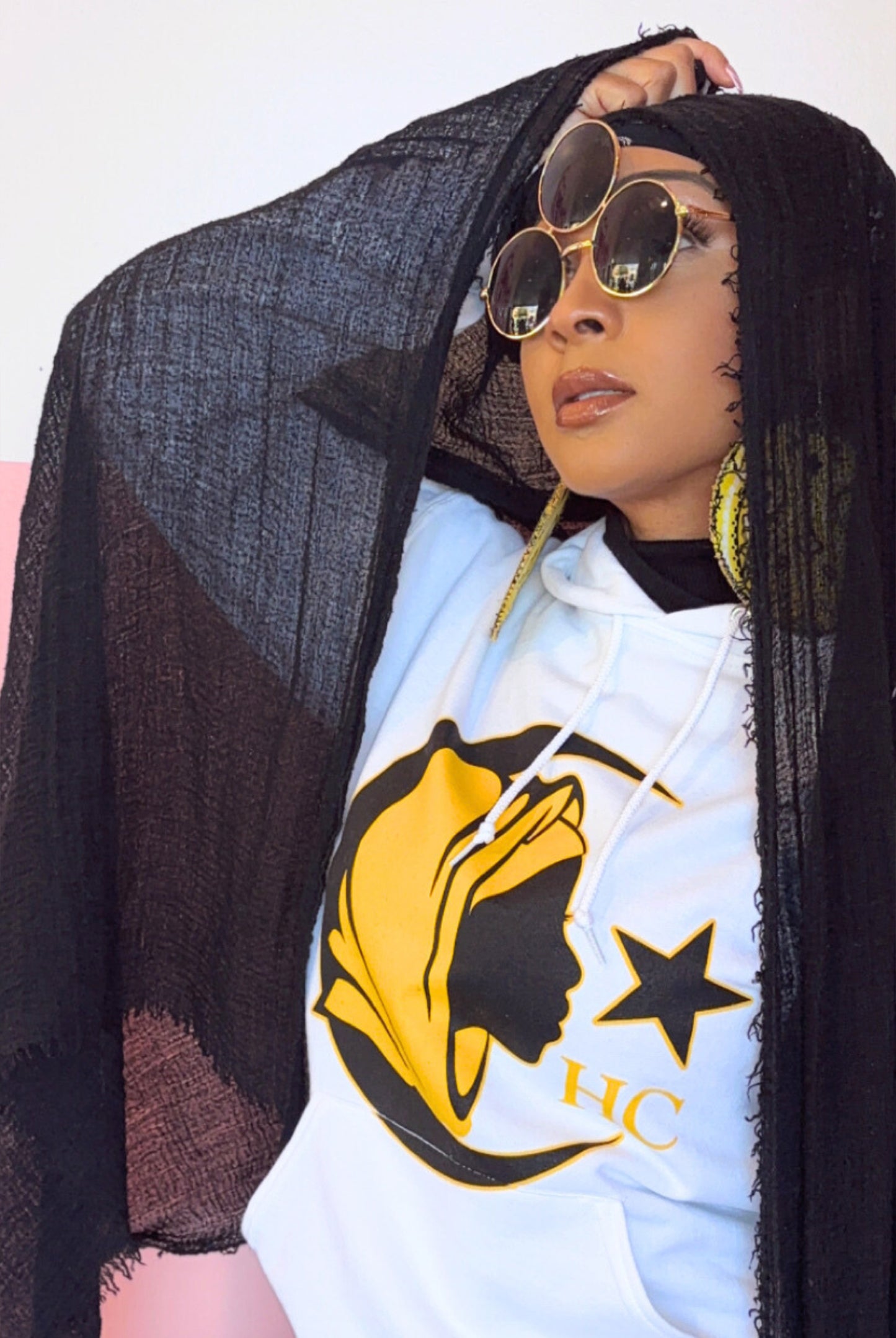 HC Signature Hoodie Pink & Yellow Glow